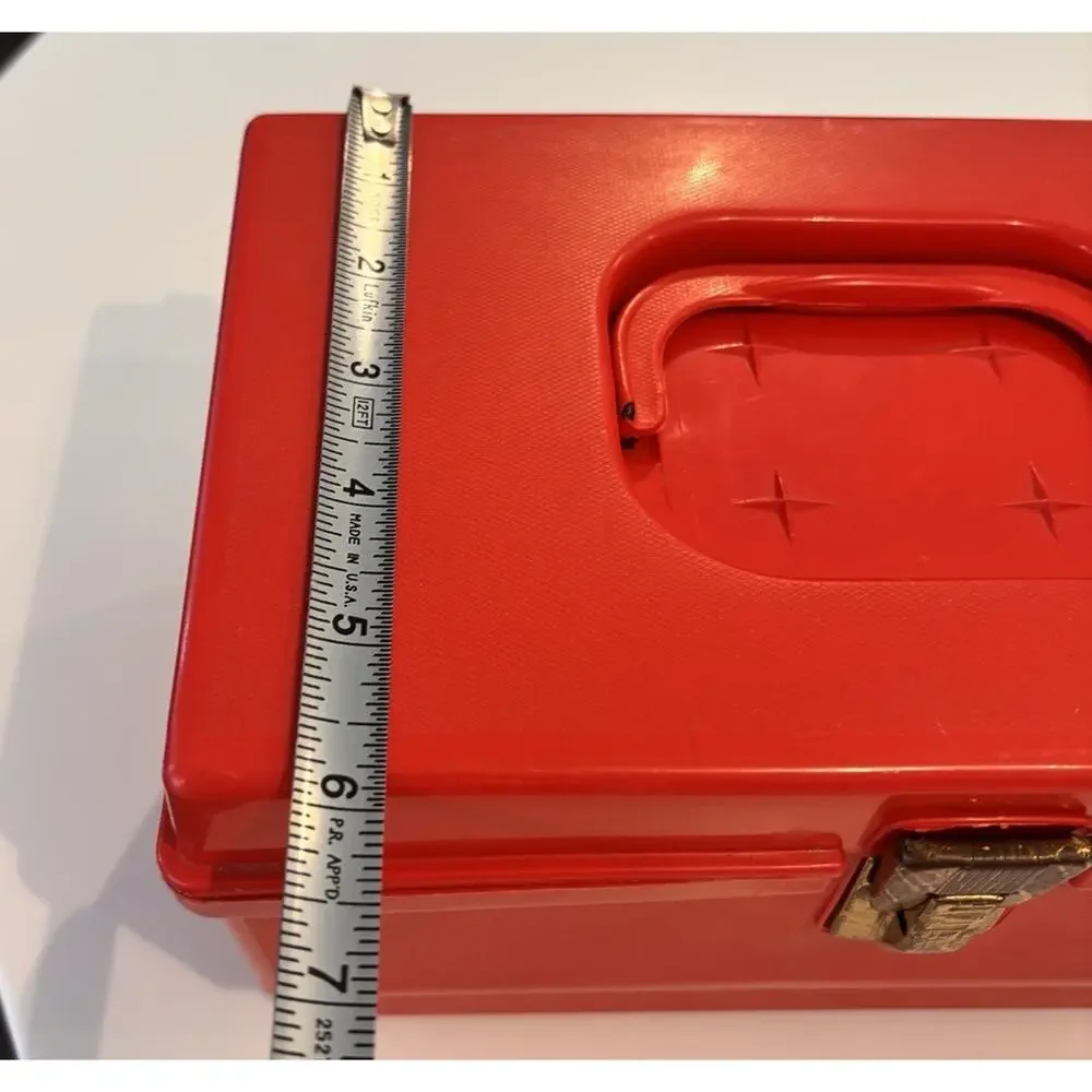Vintage Wilson Wil-Hold Sewing Red Box Medium Size Plastic